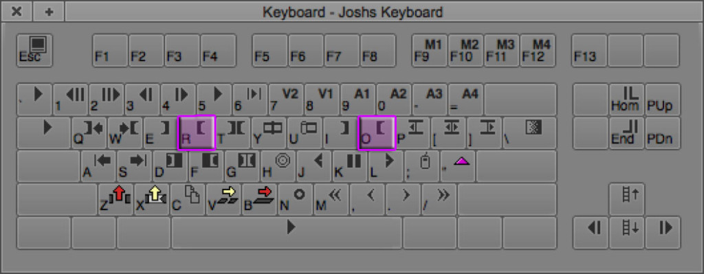 Mark Out Point Keyboard Shortcuts in Avid