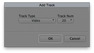 Add Custom Numbered Track to Make Template Sequence for a String Out Edit