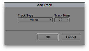 Add Custom Numbered Track in Avid