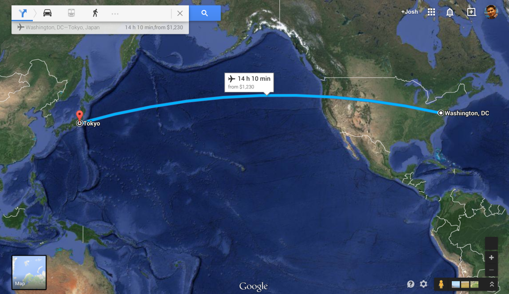 It doesn't seem that far, right?? (Photo from Google Maps)