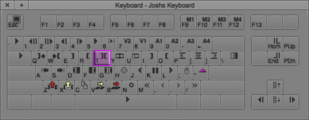 Mark Clip Keyboard Shortcut in Avid