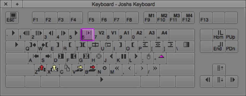 Play In to Out Keyboard Shortcut in Avid