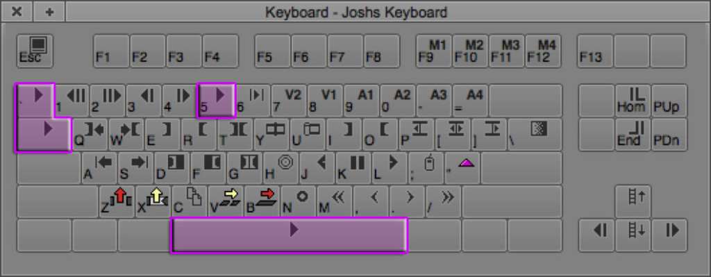 Play / Pause Keyboard Shortcuts in Avid