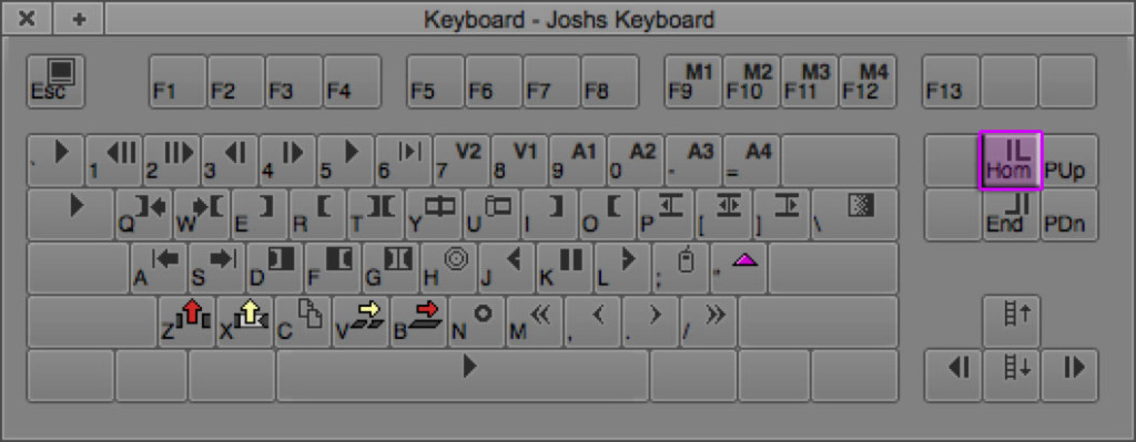 Go to Start of Timeline keyboard shortcut in Avid