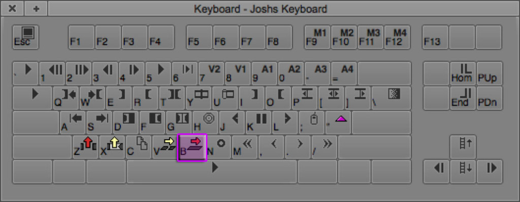Overwrite Keyboard Shortcut (B)