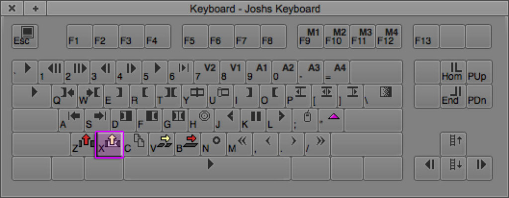 Extract Avid Editing Keyboard Shortcut (X)