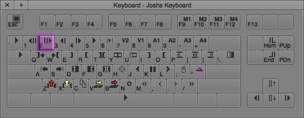 Step Forward 10 Frames keyboard shortcut in Avid