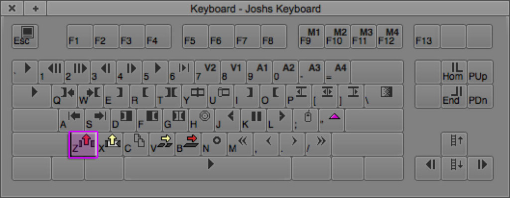Lift Avid Editing Keyboard Shortcut (Z)