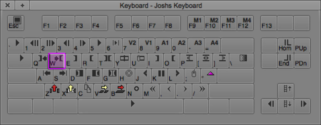 Go to Out Point keyboard shortcut in Avid