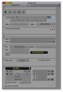 Capture Tool Keyboard Shortcut in Avid
