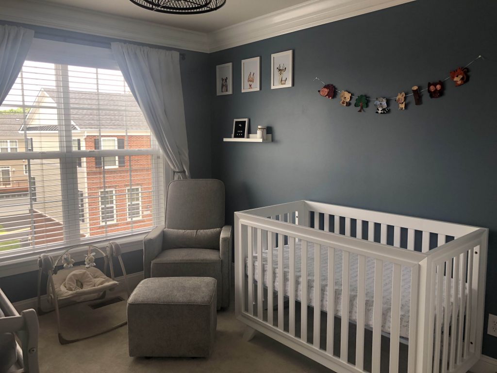 crib in nursery