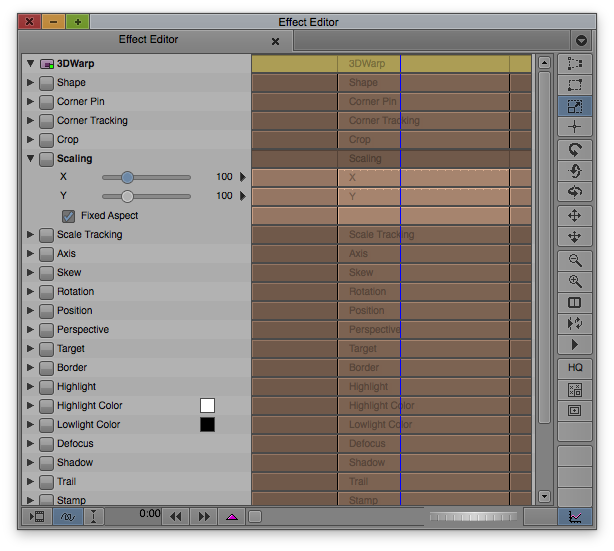 3D Warp Effect in Avid's Effect Editor