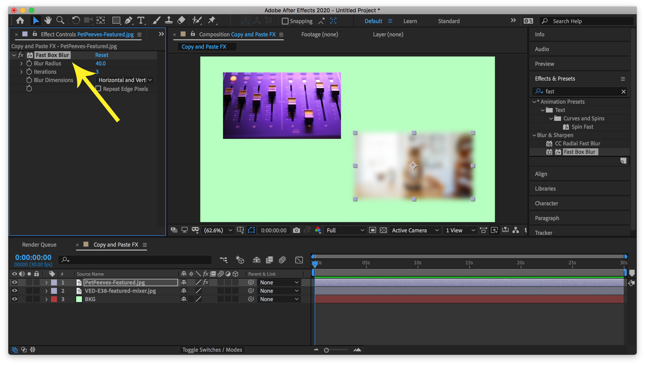 to Copy an Effect or Property in After Effects – Edit Video Faster