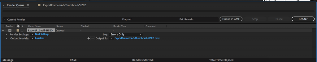Render Queue Panel in After Effects to export a QuickTime with alpha channel