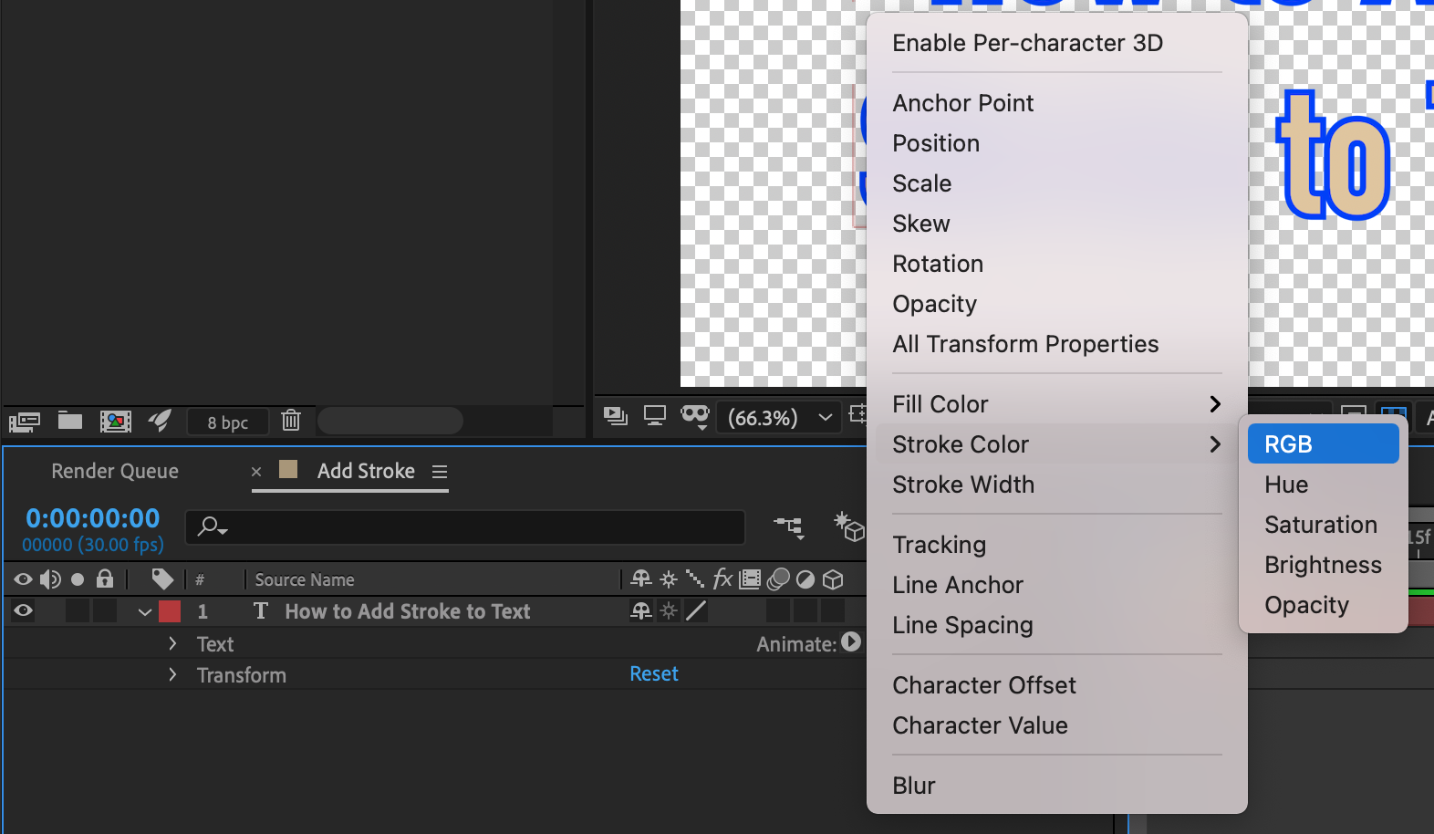 Add Stroke to Text in After Effects – Edit Video Faster
