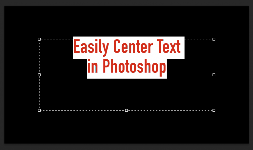 Bounding box that's too large around text in Photoshop