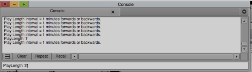 Changing Play Length in Avid Media Composer's Console