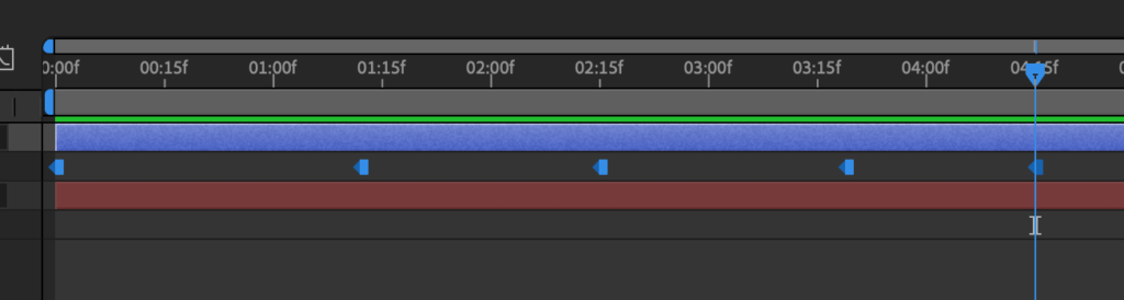 Hold keyframes in After Effects Composition timeline to jump or pop the layer